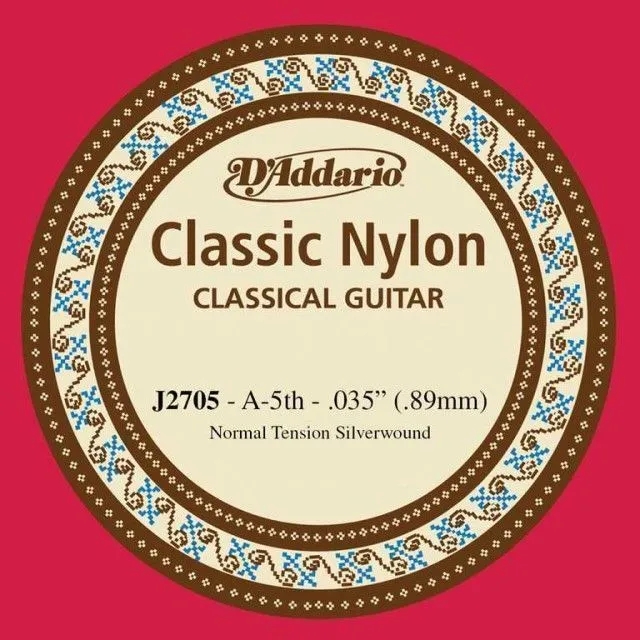 D'Addario J2705 Classical Пятая струна для классической гитары.