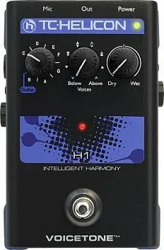 TC Helicon Voicetone H1 Вокальный гармонайзер в формате стомбокса.