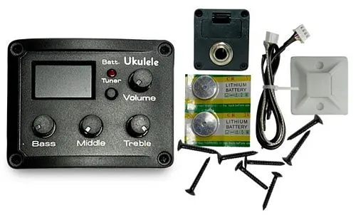 Alice UK-600T Эквалайзер со звукоснимателем для укулеле.