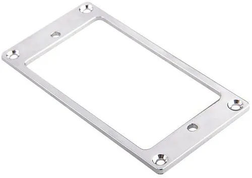 Musiclily MX0643-2 Рамка звукоснимателя, прямая, хром, 2 шт.