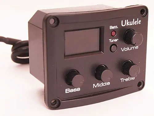 Alice UK-600T Эквалайзер со звукоснимателем для укулеле.