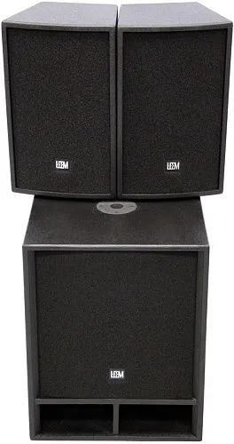 Leem SP-1510A Комплект акустических систем. 2 пассивных сателлита х10” + 15”активный сабвуфер.