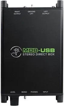 Mackie MDB-USB Стерео директ-бокс со встроенным USB интерфейсом.
