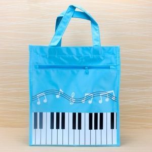 Сумка с ручками на молнии. Карман на молнии. Водонепронецаемая. Цвет голубой.