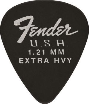 Fender 351 Dura-Tone 1.21 12 PK Black Медиатор.